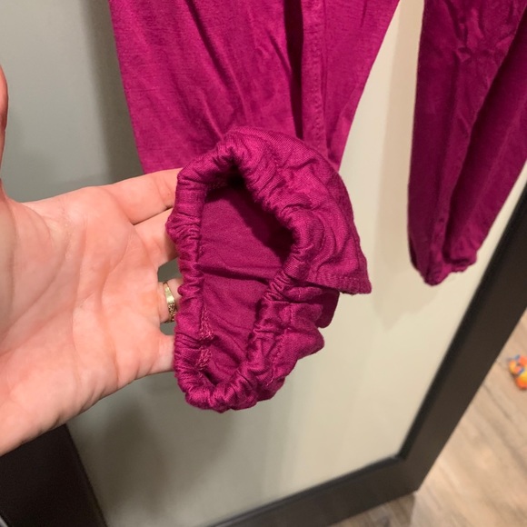 Magenta elastic pants - Picture 3 of 4